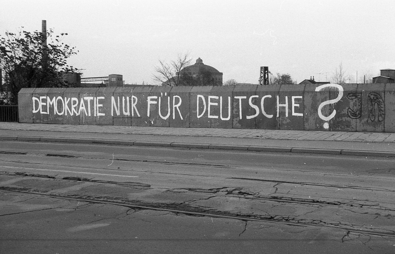 Leipzig, Demokratie, Rechtsruck, 1990, Baseballschlägerjahre, Graffito, Zeitgeschichte