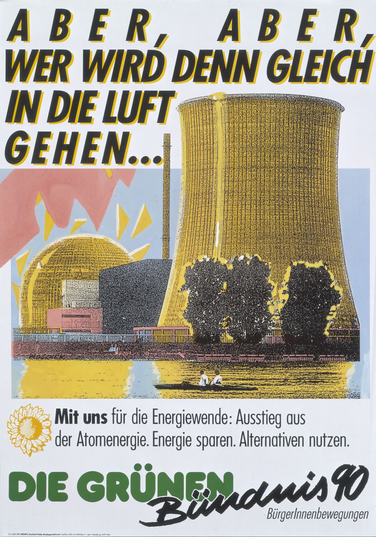 LeMO-Objekt: Wahlplakat Bündnis 90/Die Grünen, 1990